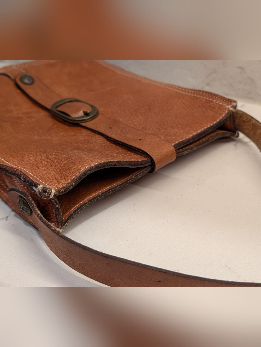 Patricia Nash Crossbody Bag - EUC - Brown 8.5x10x2 Inches - Picture 10 of 12